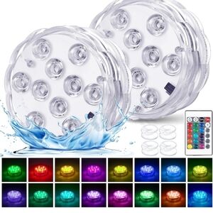 Colorful LED Submersible Lights with Remote